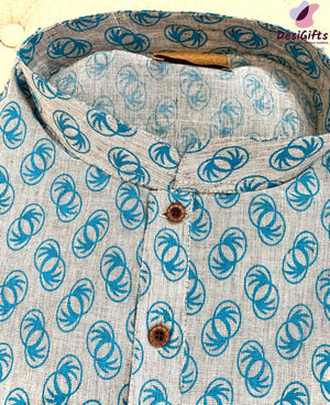 Cotton Printed Kurta Pajama Set-Design KPS# 820