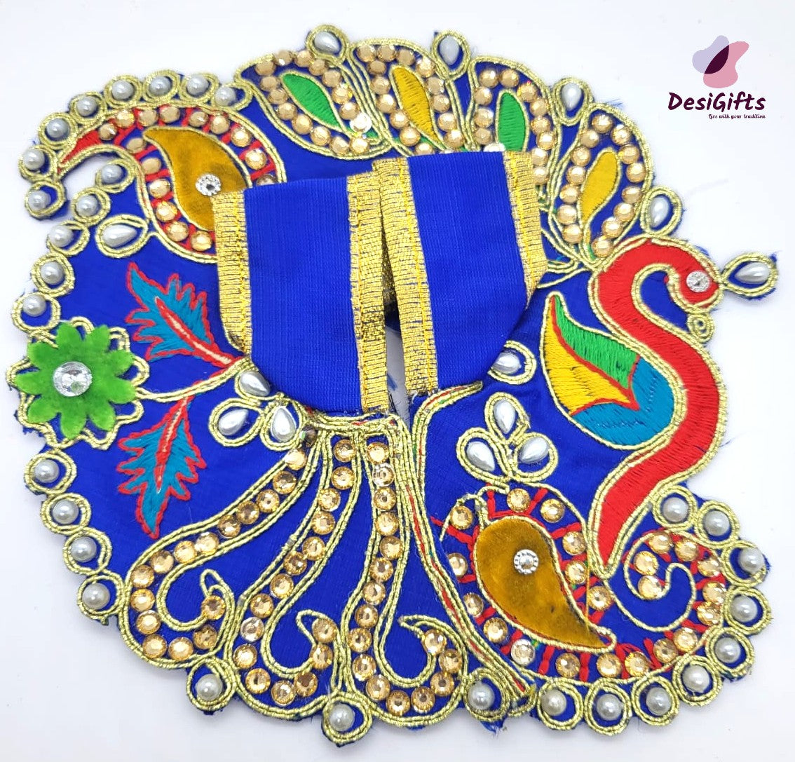 Handmade Bal Gopal ji Dress in 5 Sizes/Elegant Krishna Poshak, RKF#855