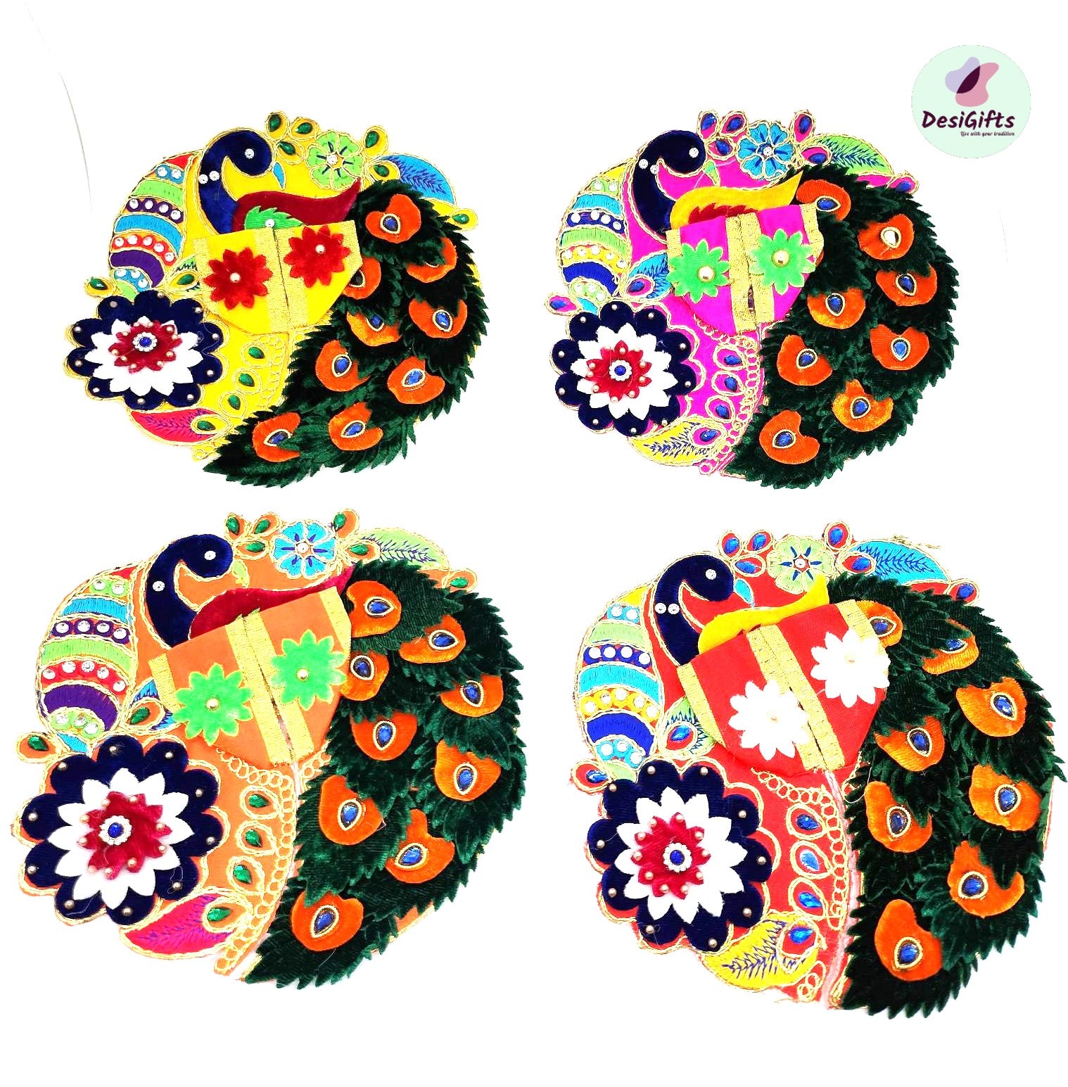 Morpankhi Design Bal Gopal ji Poshak in Size 2 & 4, RKF#856