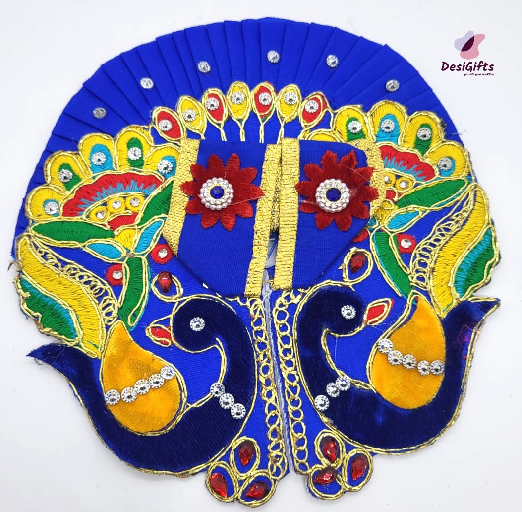 Peacock Design Elegant Bal Krishna Poshak, RKF- 857
