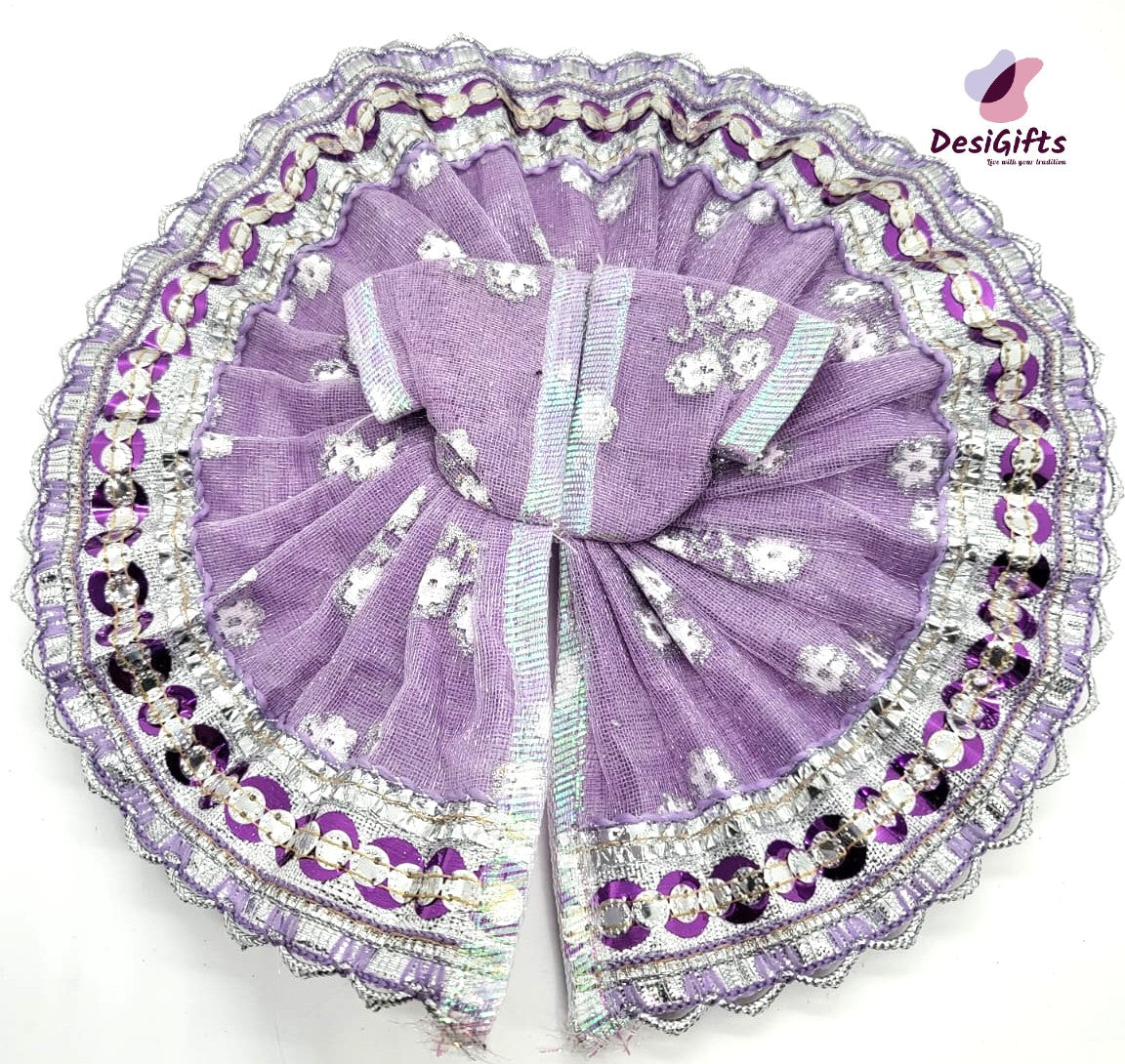 Cotton Net Bookworm Bal Gopal ji Dress, RKF#853