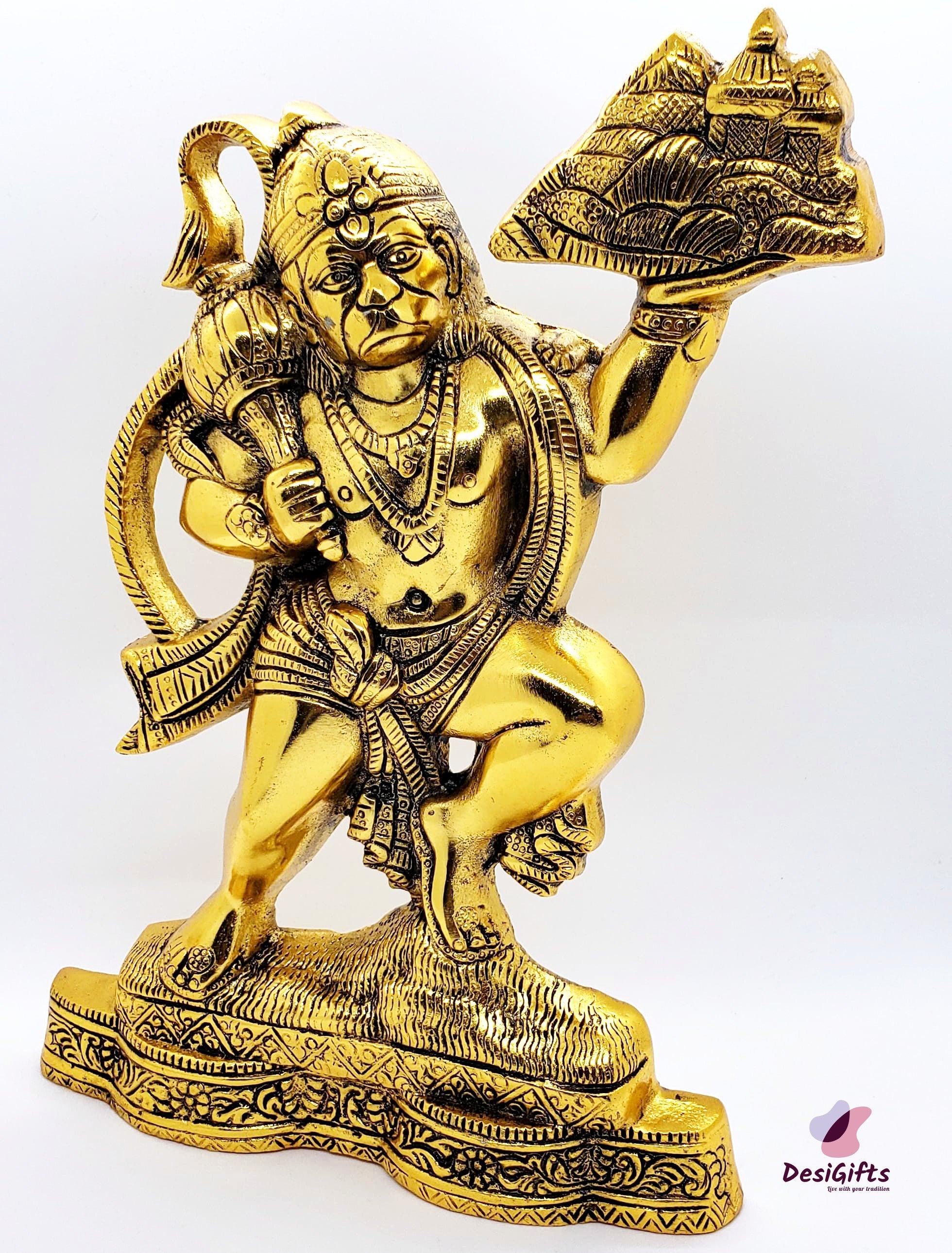 Lord Bajrang Bali Hanuman ji idol in Metallic, BBM# 103