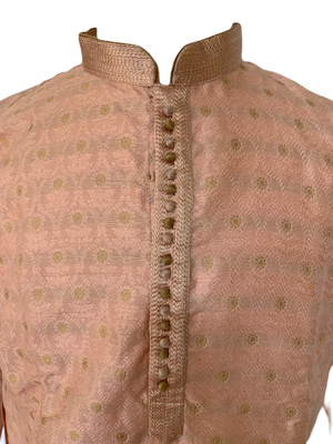 Peach Shade Cotton Silk Kurta Pajama Set- DM- 586