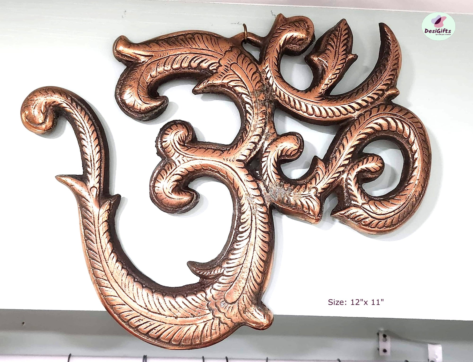 12" Copper Style OM Wall Hanging Decor,  MHD- 918