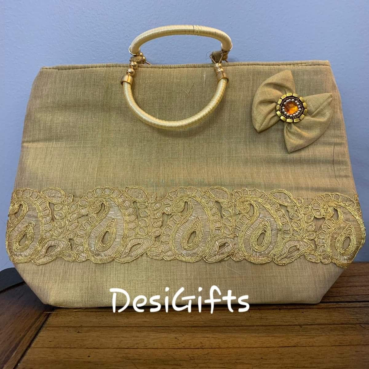 Green Handbags with Bow Return Gift,  HBG#154