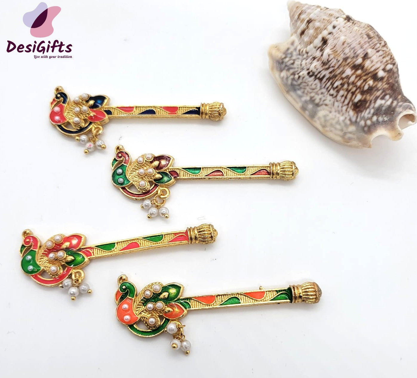 Peacock Bansuri / flute, Krishna Murli / Bal Gopal Bansi, 2", RKF# 698