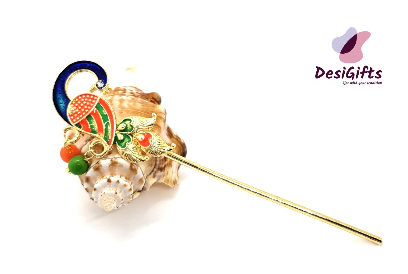 Colorful Laddu Gopal Bansuri / flute, Krishna Murli / Bal Gopal Bansi, 4", RKF#699