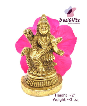 2" Goddess Saraswati Idol, GS#810