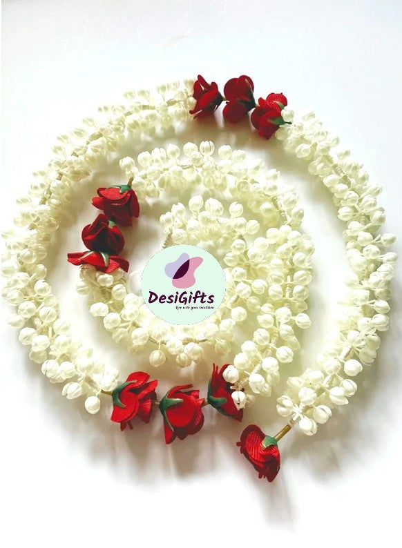 60" Roses Mogra Strings Wall hanging Decor, Set of 2, HDR#910